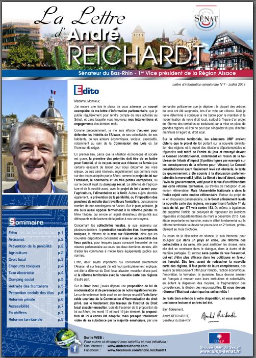 Newsletter André REICHARDT N°7
